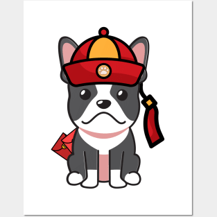 Cute French Bulldog ready for Lunar New Year Posters and Art